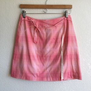 90's Plaid Wrap Skirt 🌷